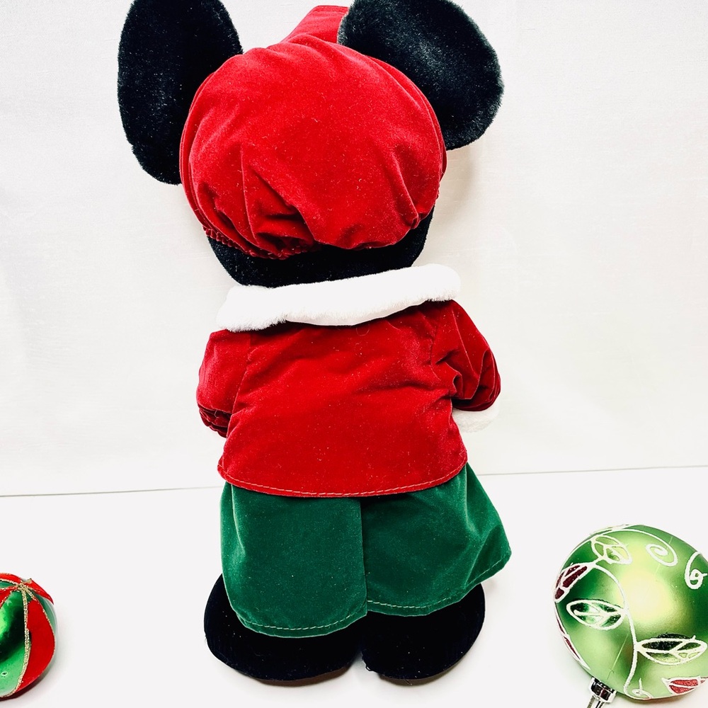 Disney Minnie & Mickey Mouse Plush Standing Carolers 17” Like New! - Picture 13 of 13